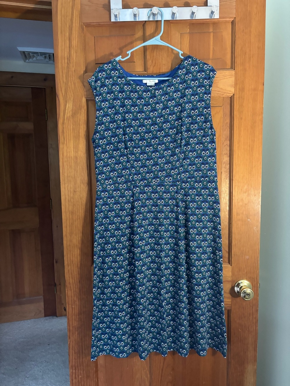 Boden Floral Sleeveless Dress Size 14L